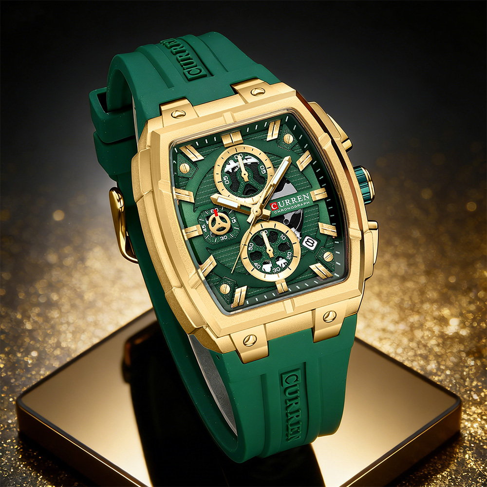 Vintage Fashion Watches - Роскошные винтажные часы CURREN для мужчин,