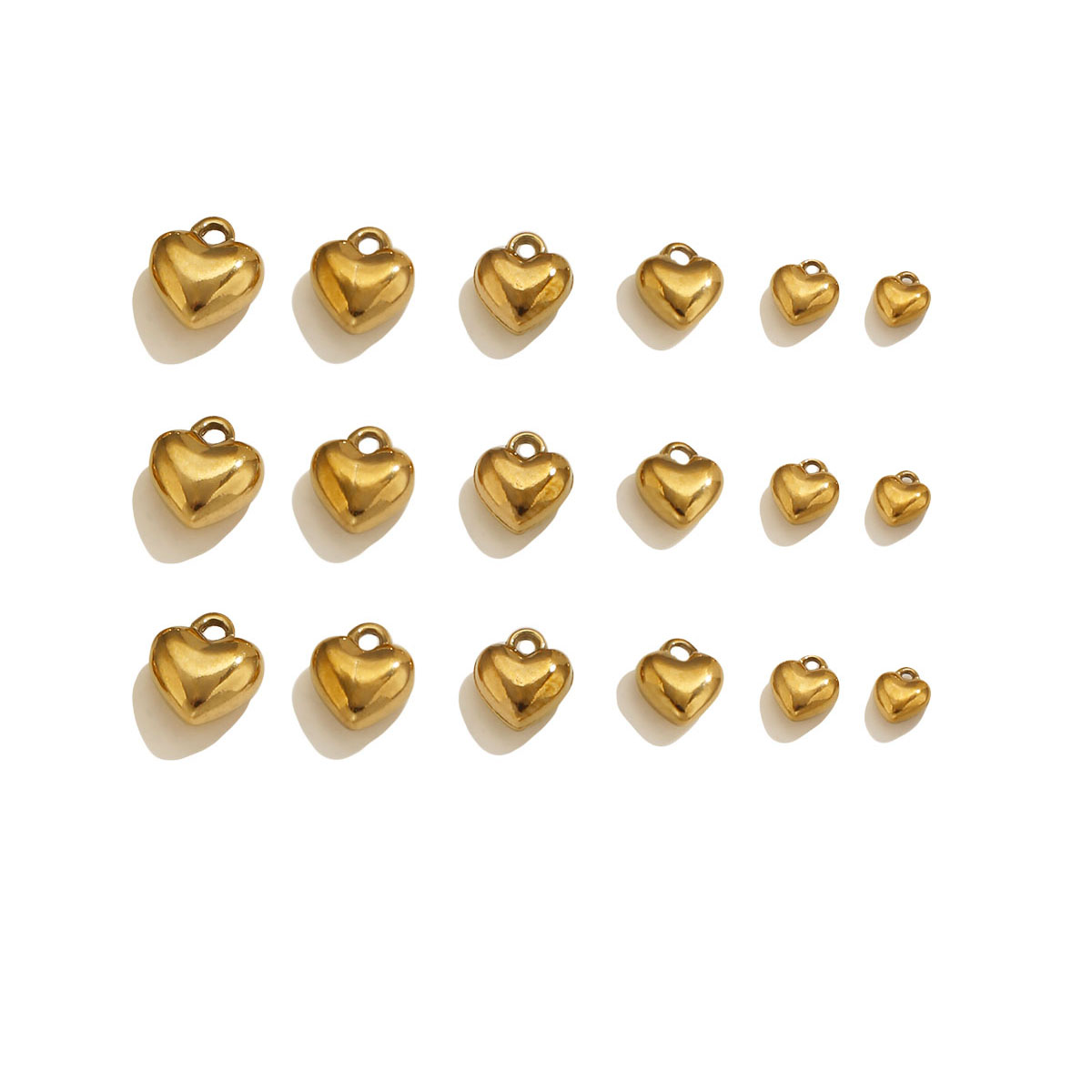 Vintage Fashion Earrings - 20 шт. 3D-подвесок в форме сердца