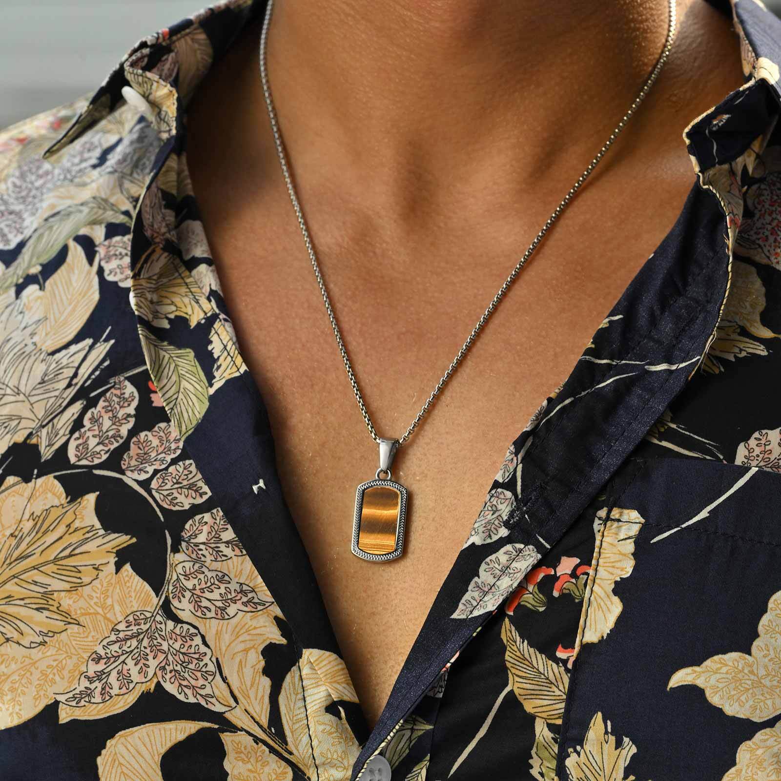 Vintage Fashion Tags - Ожерелье с подвеской в виде камня