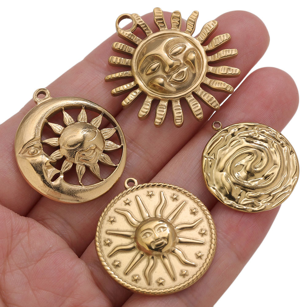 5 шт. Золотые подвески PVD из  – обзор и цена Vintage Fashion Earrings