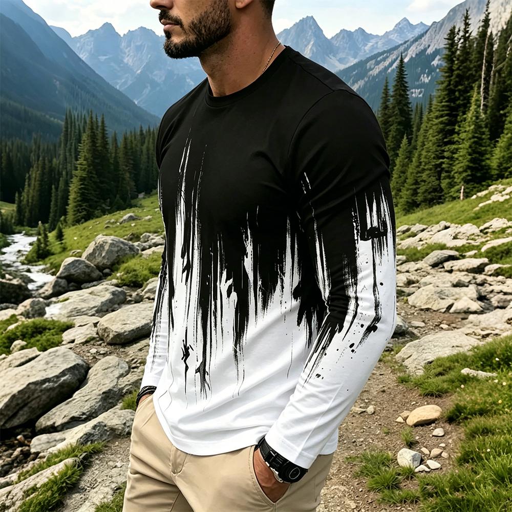 Мужская футболка с длинным рук – обзор и цена Vintage Fashion Mens